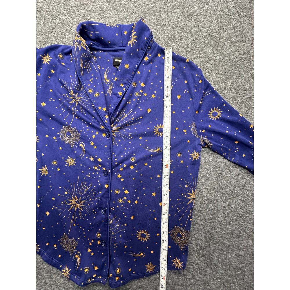 Room Service Shawl Collar Celestial Pajama Top Size Small GUC - Picture 7 of 8
